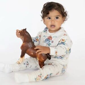 Easy-Peasy JOGGERS - Baby Print Kangaroo Pocket French Terry 12 Months